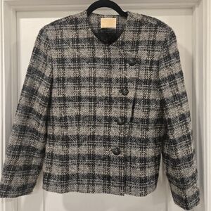 Pendleton Checkered Wool Blazer